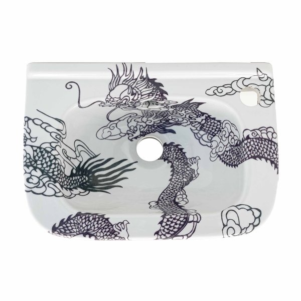 Design toiletfontein met een afbeelding van een Chinese draak door TATTOOtoilet, Esther Derkx